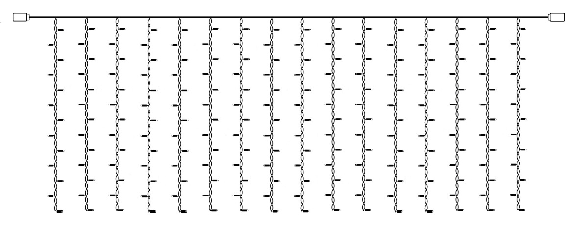 LED záves